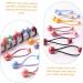 FRCOLOR 7 Pairs headband color hair tie small hair ties rubber bands for hair clear hair elastics Pom Pom baby elastic hair ties elastic hair rope Korean version bead Acrylic girl child - Buy Online on GoSupps.com