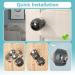 SAFELON Transparent Safety Door Knob Covers - 4 Pcs Childproof Locks in Clear-Black - Buy Online on GoSupps.com