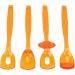 Buy Tongue Muscle Trainer Set - 4-Piece Rehabilitation Training for Teens | Speech Aid & Lip-Tongue Training Spoon - Orange - Buy Online on GoSupps.com