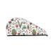 Hair Towel Wrap Hair Drying Towel with Button Towel Turban Head Towel to Dry Hair Quickly (Frog and Forest Plants)