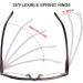 4 Pairs Blue Light Blocking Computer Reading Glasses 1.75 Oversized Frame - Stylish Unisex Design - 4 Pack - Buy Online on GoSupps.com