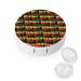 Rastafarian Flag with The Lion Contact Lens Case Travel Portable Travel Contact Lens Box with Mirror