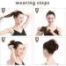 BARSDAR Curly Messy Bun Hairpiece Extension | 100% Human Hair | Medium Chestnut Brown | Wedding Hair Pieces for Women & Kids - Buy Online on GoSupps.com