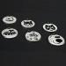 Stainless Steel Custom Engraved Designer Pet ID Tag for Dogs and Cats - 4 Lines of Personalized ID - Cute & Unique Designs - Starry Moon Cat - Buy Online on GoSupps.com