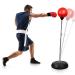 Punching Bag with Stand for Adults Kids Freestanding Boxing Bag, Dprodo Adjustable Speed Reflex Training Bag Plus Boxing Gloves, Workout Punch Set for Home Gym