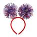 Catery 4th of July Headband Independence Day Glitter Star Patriotic Head Boppers Tassel Head Hoop Party Accessories 1PCS