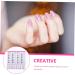 minkissy 12 Sheets Coloring Exercise Book Nail Art Supplies Nail Art Book Nail Art Training Kit Manicure Training Kit Nail Tech Supplies Nail Art Template Nail Art Tools Paper White - Buy Online on GoSupps.com