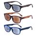 EYEGUARD 3 Pack Unisex Classic of Style Sunglasses Readers Outdoor Reading Glasses for Men and Women 2.75- Not Bifocals Sun Lens 3 Color Mix 2.75 x