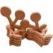 Wendysun 5pcs Cartoon Wood Teether - Natural Animal Cherry Star Shape Baby Teething Toy - Buy Online on GoSupps.com