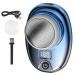 PitxSGSIA Mini -Reiserasierer for men in pocket format washable rechargeable portable painless trimmer easy to use blue