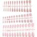 Press On Nails 10 Sheets Color Long Press On Nails With White Edge 12 Size Full Cover Stick On Nails Simple Style False Nails For Women Girls Nail Art Style3 - Buy Online on GoSupps.com