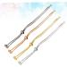VILLCASE 4pcs Bracelet Chain Extenders Beaded Bracelets for Women Silver Bead Bracelet Slider Chain Bracelet Silicone Bracelet Adjustable Bracelets for Women Preserve Color Jewelry - Buy Online on GoSupps.com