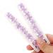 YISSION 20Pcs Mini Purple Flower Rhinestone Hair Clips | Wedding Bridal Accessories for Girls & Women - Buy Online on GoSupps.com