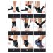 Foot Sleeve with Compression Wrap - Ankle Brace for Sports Protection & Pain Relief | S/M/L/XL Sizes | Black-Green - Ideal for Football Basketball Volleyball Running Plantar Fasciitis - Buy Online on GoSupps.com