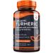 Organic Turmeric 1440mg (High Strength) with Black Pepper & Ginger - 180 Vegan Turmeric Capsules (3 Month Supply) Organic Turmeric with Active Ingredient Curcumin - Made in The UK by Nutravita