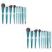Beavorty 2 Sets Diamond Makeup Brush Blending Brush Beauty Kit Rhinestones for Face Women Makeup Brush Professional Makeup Brush Face Tools Applicator Cosmetic Plastic Miss With Diamond