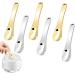 Cream spoon metal cosmetic spatula 6x reusable lotion spatulas metal cosmetic applicator for creams lotions moisturizers beauty accessories - Buy Online on GoSupps.com