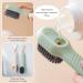 2 PCS Shoes Brush Cleaning Brush with Liquid Box Multifunctional Brush for Cleaning Cleaning Tool for Home Kitchen Bathroom.(White Green) - Buy Online on GoSupps.com