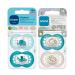 MAM Day & Night Silicone Pacifier Set (16+) - 4 Pacifiers & 2 Sterilized Boxes | Buy Internationally - Buy Online on GoSupps.com