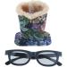 harayaa Cotton Upright Lined Eyeglasses Holder Stand Pen Holder Deep Flower as described - Buy Online on GoSupps.com