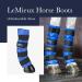 LeMieux Arctic Ice Horse Boots Pair - Blue, Cooling Effect, Elastic Straps - Front/Hind Legs, One Size - Buy Online on GoSupps.com