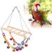 Zerodis Swing Toy with Bells for Parrot Bird Hanging Bridge Swing Bite Climbing Toy Colorful Parrot Acrylic Chain Ladder for Cockatiels Finch African Greys Parrot Budgies Ringnecks Parakeet - Buy Online on GoSupps.com