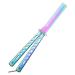 Butterfly Comb Rainbow Butterfly Pocket Comb Training-Metal Comb Salon Beauty Tool for Hair Beard