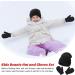 XYIYI Newborn Baby Winter Beanie Hat Mitten Set - Warm Knitted Hat Glove Set for Boys Girls 3-18 Months - Black2 - Buy Online on GoSupps.com