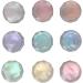 Ghzste Mirror Effect Nail Powder 9 Colors Metallic Nail Art Powder with Double Heads Applicator - Buy Online on GoSupps.com