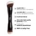 Ruby's Organics Dual Ended Makeup Brush - Multipurpose Foundation Concealer Blush & Powder Tool | Flawless Finish & Cruelty-Free - Buy Online on GoSupps.com