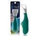 Automatic Dental Flosser | Reusable and Refillable | Pre-Loaded Floss Inside | Travel Cover | Easy Click-to-Use Solution for Plaque Removal Clean Teeth and Fresh Breath (Green)