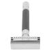 Manual safety razor long handle double -sided razor planer zinclegation washable for daily beard care (black)