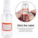 HTHL 6 PCS Set 50ML Spray Bottles Plastic Transparent Mist Spray Bottles with 2 Funnels and 1 Sheet Label Empty Travel Atomiser Refillable Liquid Containers for Perfume Cosmetic and Liquids - Buy Online on GoSupps.com