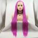 SereneWig 71 cm Handmade Pastel Violet & Red Box Braids Wig - Synthetic Lace Front for Afro-American Styles Perfect Party Look - Buy Online on GoSupps.com