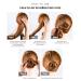 FANDAMEI Hair Donut Bun Maker Set with 20 Invisible Hair Nets, 4 Donut Bun Makers, 5 Elastic Bands, 20 Bobby Pins - Brown - Buy Online on GoSupps.com