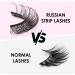 Aizuiwiy Russian Strip Lashes Natural Look Wispy False Eyelashes Russian Eyelashes Fake Eyelashes Russian Lashes Fluffy Wispy Lashes Hybrid Curl Strip Lashes Crossed Reusable 10 Pairs No Glue LY-SJ27-10S - Buy Online on GoSupps.com