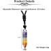 7 Chakra Healing Stones Necklace | Go Gemstone Hexagon Column Amulet for Men & Women | Crystal Jewelry for Yoga Reiki & Meditation - Buy Online on GoSupps.com