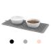 Ptlom Pet Placemat for Dog and Cat, Mat for Prevent Food and Water Overflow, Suitable for Medium and Small Pet Small Grey