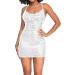 Shop Hanxiulin Elegant Women's Evening Dresses - Glitter Casual Cocktail & Ball Dresses in White XL - Buy Online on GoSupps.com