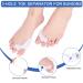 Haofy Hallux Valgus Toe Spreader Set - Silicone Gel Separator for Foot Pain Relief & Bunion Correction - Buy Online on GoSupps.com