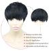 Short Hair Pixie Cut Wig with Bangs - Natural Black Women's Wig | Straight Layered Wavy Synthetic Full Machine Wig (1B# Black) - Buy Online on GoSupps.com