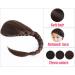 Bangs Hair Clip Side Bangs Synthetic Fishtail Plaited Braided Bangs One Pieces Natural False Hair Bang Front Braids Fringe Clip in Hair Extensions hairpieces for Women Bangs Clip in Hair (Color : Dar 1 Dark Brown - Buy Online on GoSupps.com