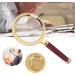 Magnifying Glass Hand Held 6 Times Crafts Wooden Handle All Metal Reading Magnifier Made in China - Buy Online on GoSupps.com