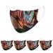 5 pieces stylish mouth protection adult mouth and nose protection washable fabric mask breathable multifunctional cloth mouth cover Staubs-ch tz Neckuch (5PC E) 5PC E