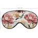 LynaRei Watercolor Rose Sleep Mask - White Red Flower Blindfold for Full Night's Sleep, Travel, and Nap - Buy Online on GoSupps.com