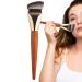 Flat Top Makeup Brush Flat Top Foundation Brush | Wood Handle Concealer Brush | Professional Contour Brush for Face Makeup Tools Liquids Cream Powder Blending Buffing