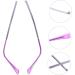 Buy PopetPop Replacement Glasses Accessories - Sunglasses Repair Kit & Myopia Glasses Bracket - Metal Violet Replacement Bars & Legs - Buy Online on GoSupps.com