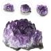 FOMIYES 5pcs Natural Crystal Cluster Natural Geode Cave Feng Shui Ornament Irregular Crafts Natural Minerals - Buy Online on GoSupps.com
