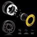 Premium Black Ceramic Balls Longboard Bearings - Titanium Coated ABEC-11 - Pack of 8 - Buy Online on GoSupps.com