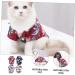 Nusitou Summer Dress for Dogs - 4-Piece Pet Shirt Set | Stylish Striped & Pineapple Tees for Girls - Buy Online on GoSupps.com